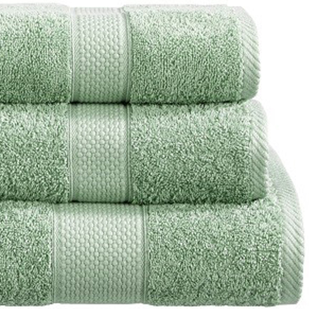Imperial Ringspun Combed Cotton Seafoam Turkish Face Towel 2 Pack Image 2