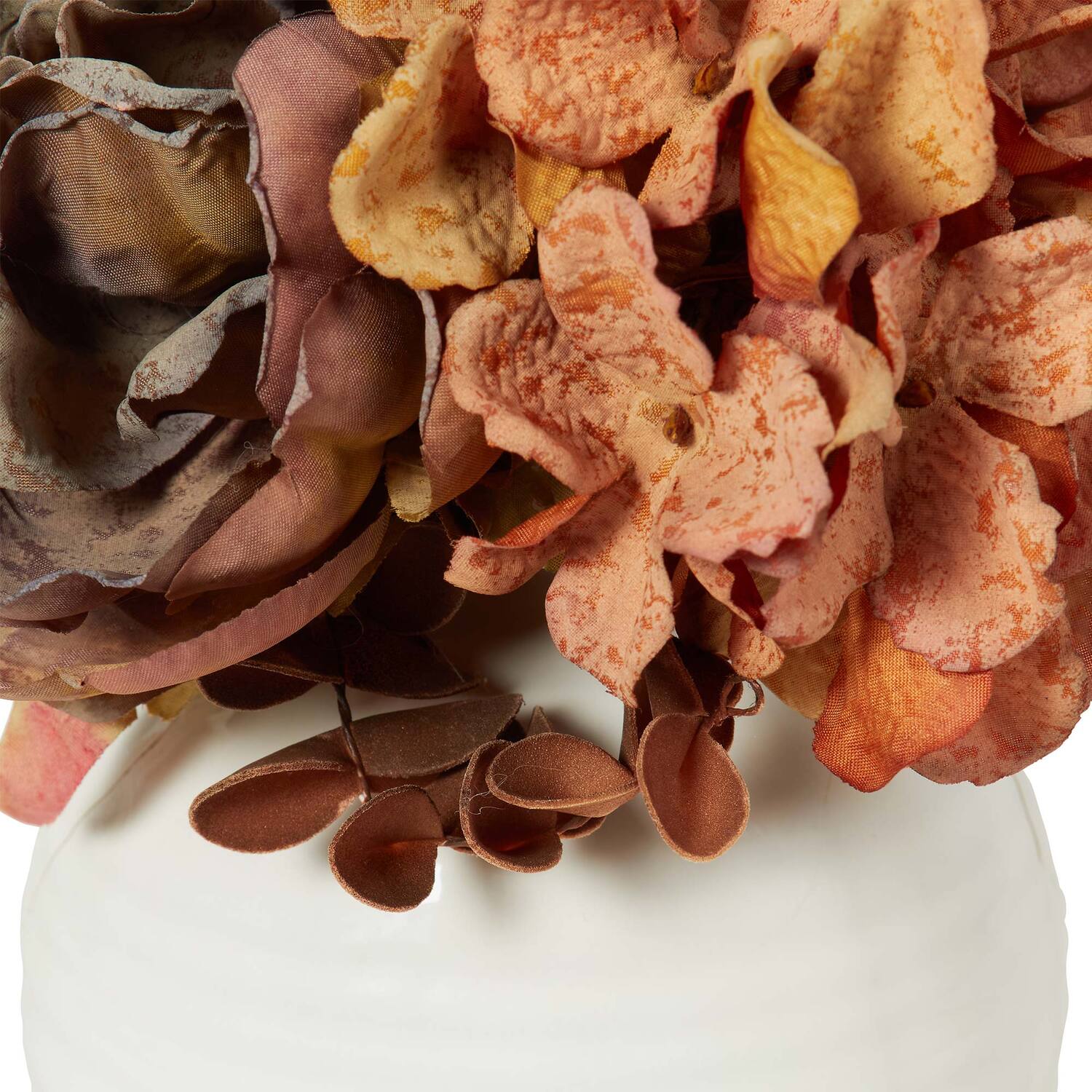 Burnt Orange Hydrangea Vase Arrangement - Burnt Orange Image 4