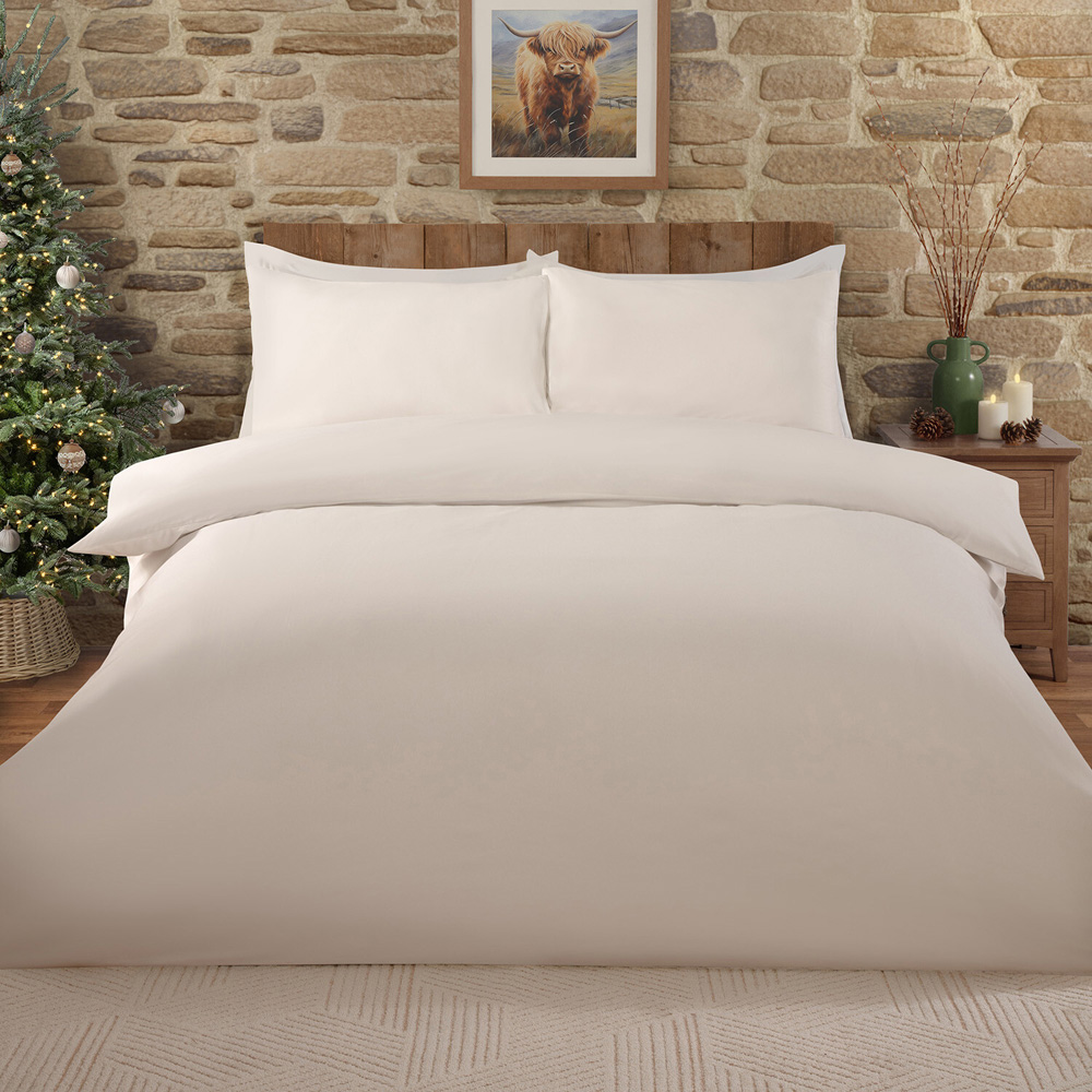 Highland Forest Cows Duvet Set White Superking Image 2
