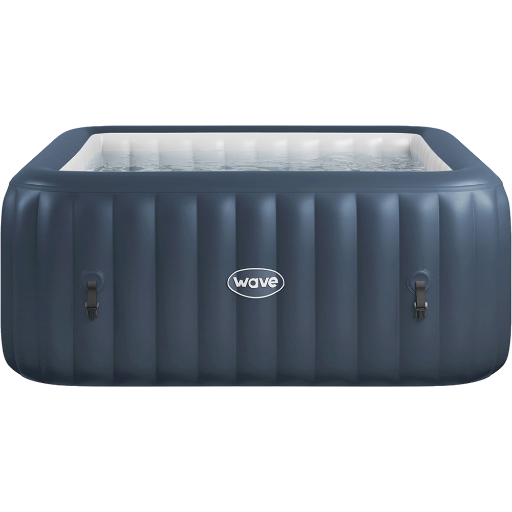 Wave Pacific 6 Person Navy Inflatable Hot Tub with Integrated Heater Image 1