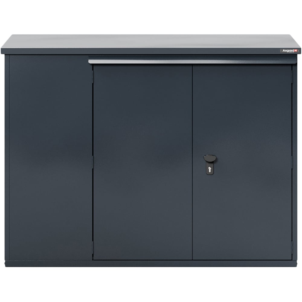 Asgard Addition 6 x 3ft Double Door Grey Caravan Storage Shed Image 3