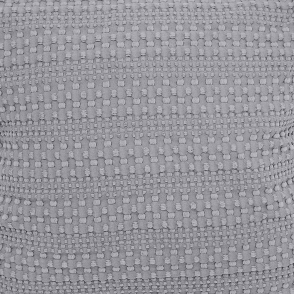 Velosso Waffle Fringed Grey Filled Cushion 43 x 43cm 2 Pack Image 2