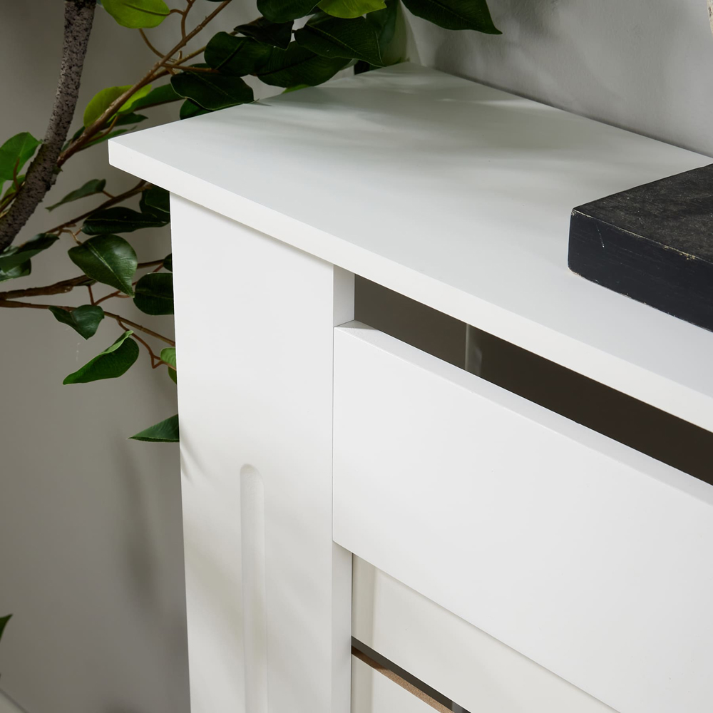 Home Source York Extra Large White Radiator Cover Image 5