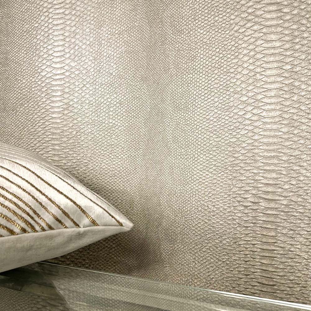 Belmont House Bowie Alabaster Cream Wallpaper Image 3