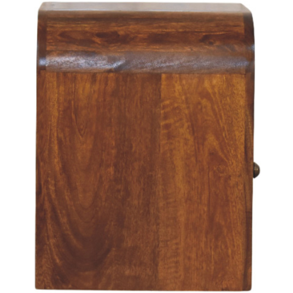Artisan Furniture Darcy Chestnut Single Drawer Single Shelf Solid Wood Nightstand Image 5