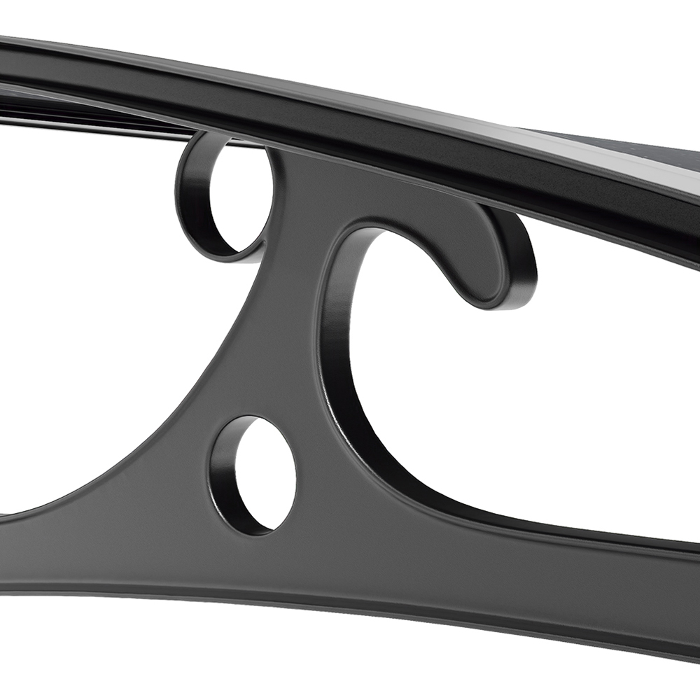 Living and Home Dark Grey Curved Door and Window Canopy 2.4 x 0.8m Image 3