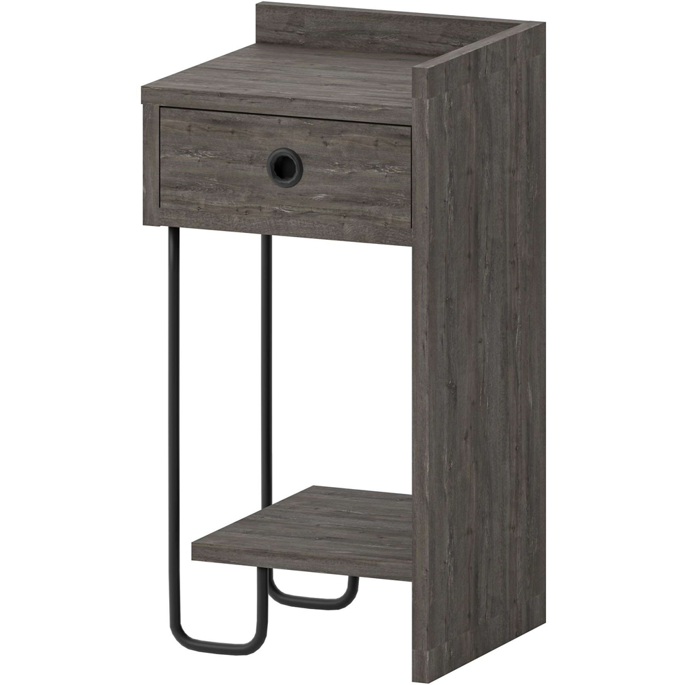 Decortie Sirius Single Drawer Single Shelf Dark Coffee Right Module Bedside Table Image 2
