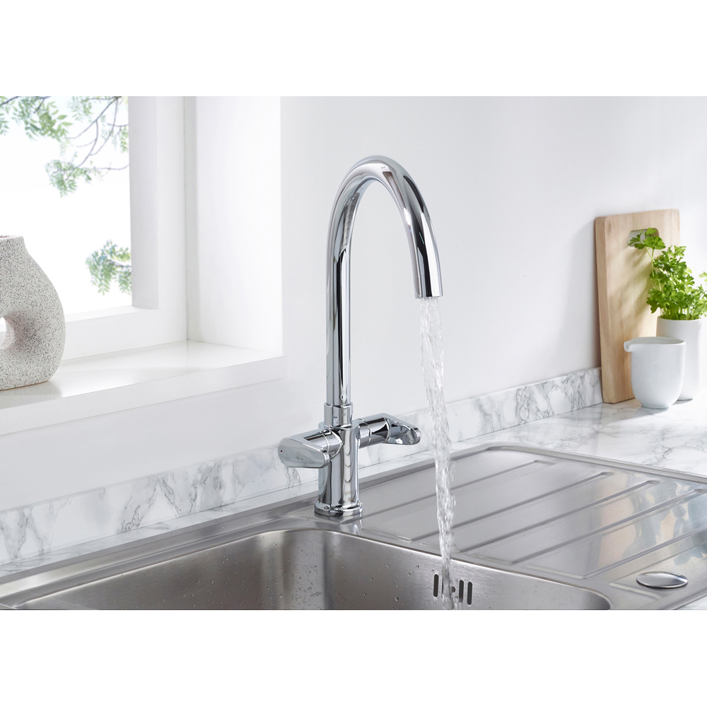 Bristan Quest Chrome Easyfit Kitchen Mono Sink Mixer Tap Image 8