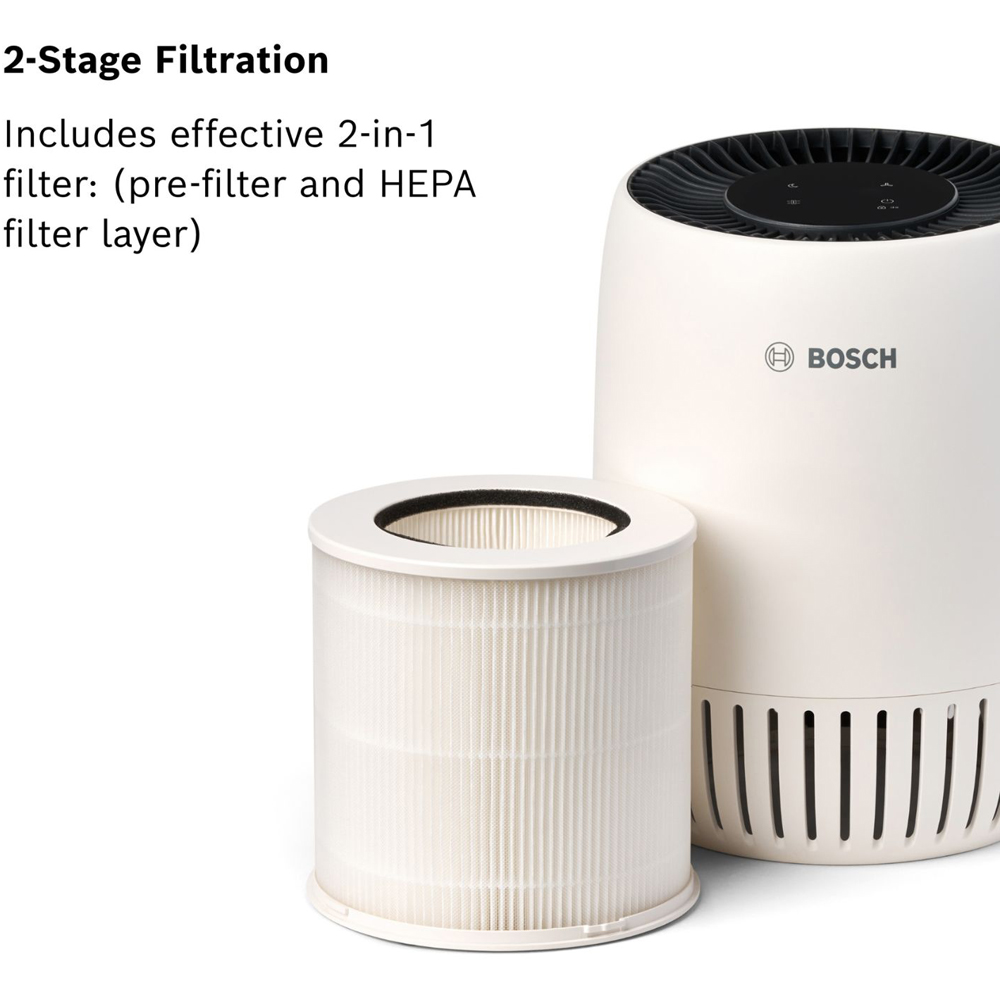 Bosch Air 500 2-in-1 Black and White Compact Air Purifier Image 5