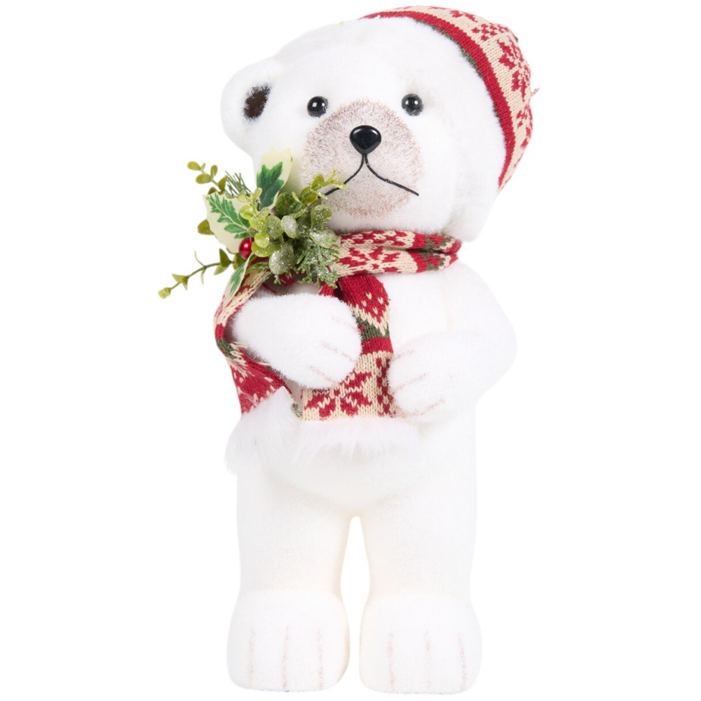 Cute Christmas Bear White Image 1