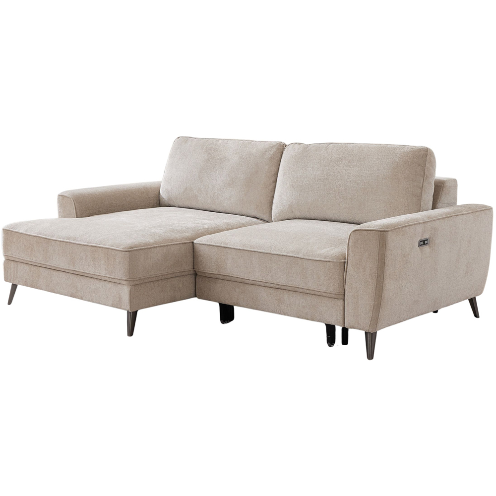 Bensonhurst 2 Seater Beige Right Hand Facing Power Bed with Wireless Remote Image 2