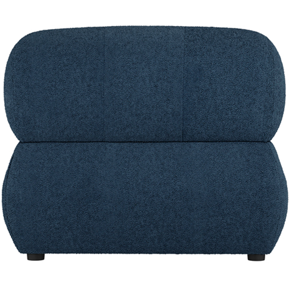Reese Midnight Blue Boucle Fabric Accent Chair Image 5