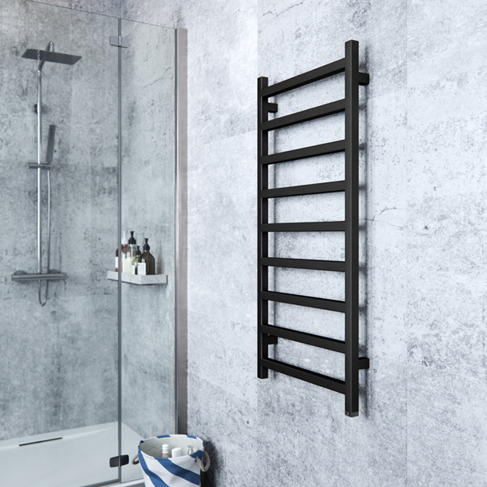 Terma Simple One Heban Black Electric Towel Rail 1080 x 500mm Image 2