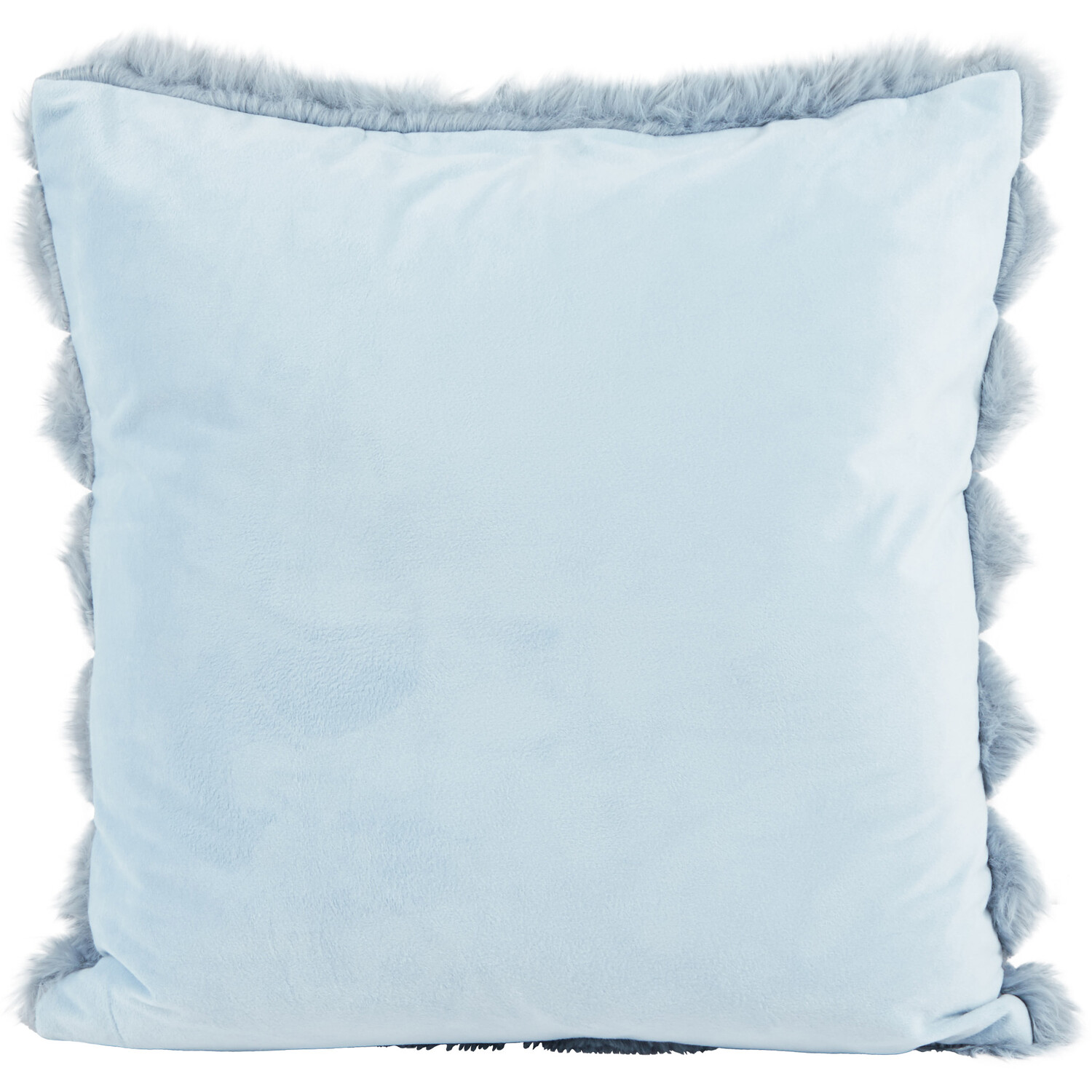 Divante Verbier Faux Fur Cushion - French Blue Image 3
