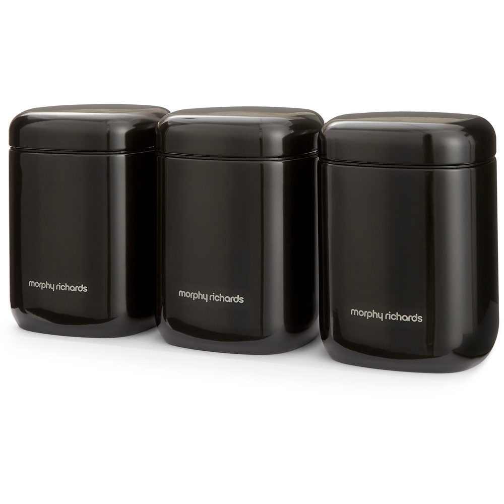 Morphy Richards Equip 1.3L Black Storage Canister 3 Pack Image 4