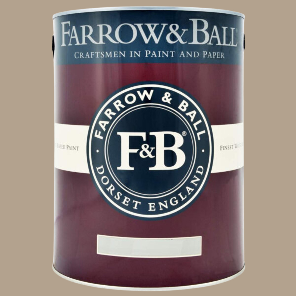Farrow & Ball Interior Wood and Metal 6 London Stone Flat Eggshell Paint 5L Image 2