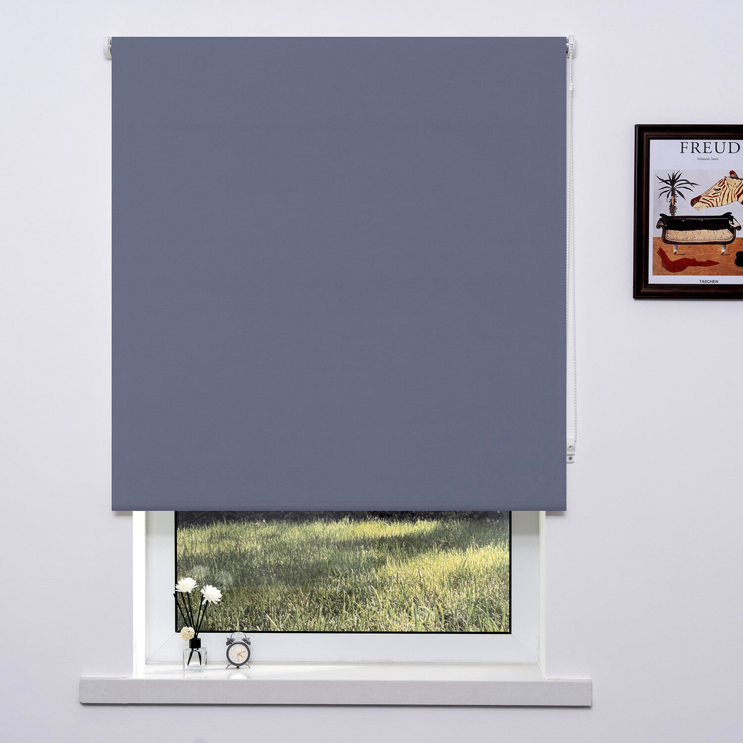 Plain Blackout Blinds - Pearl Grey / 60cm Image 2