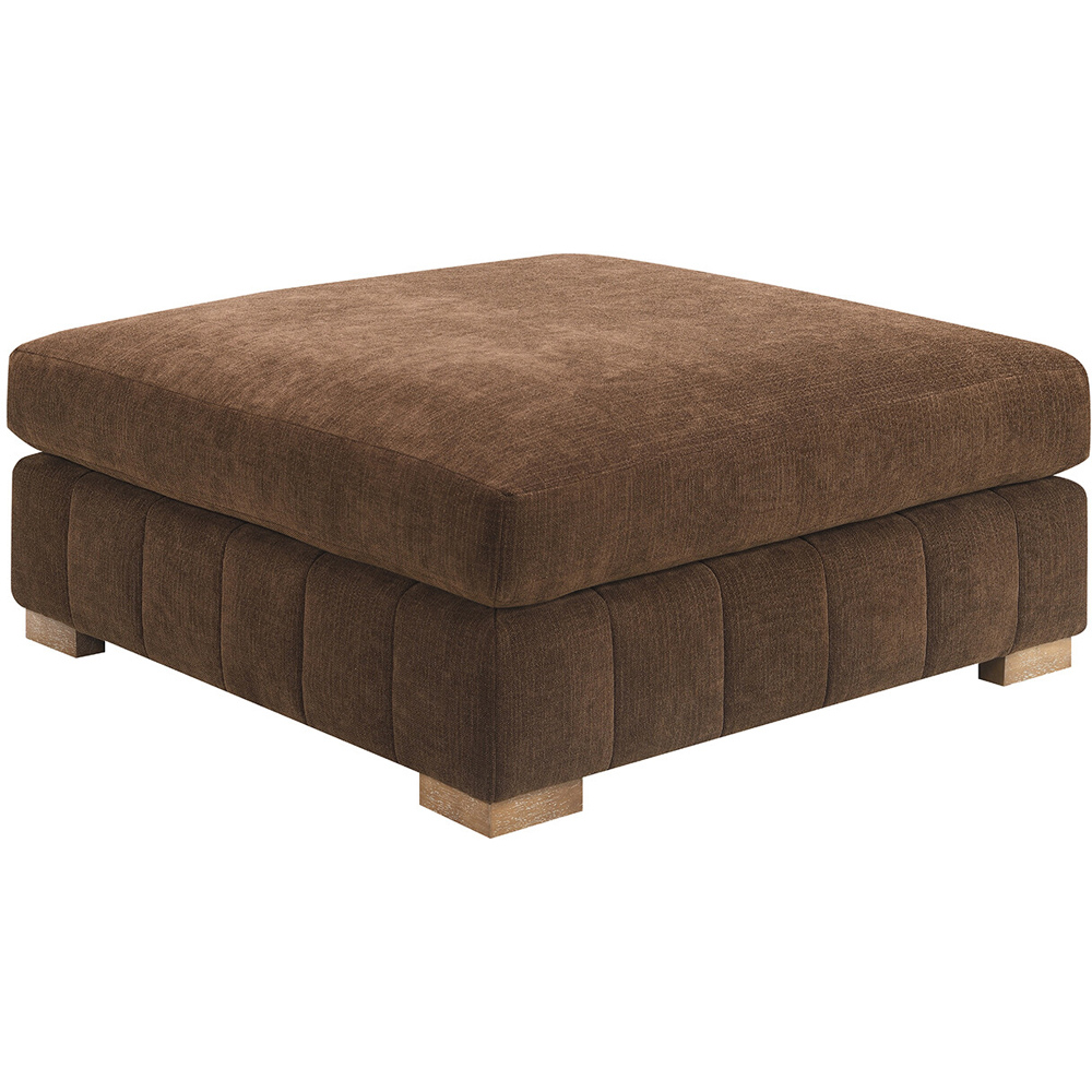 Arden Corner Sofa with Footstool Brown Image 6