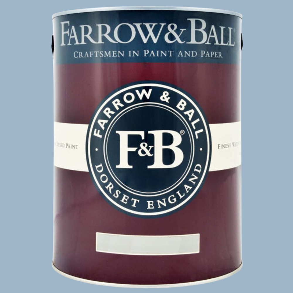 Farrow & Ball Interior Wood and Metal 89 Lulworth Blue Flat Eggshell Paint 5L Image 2
