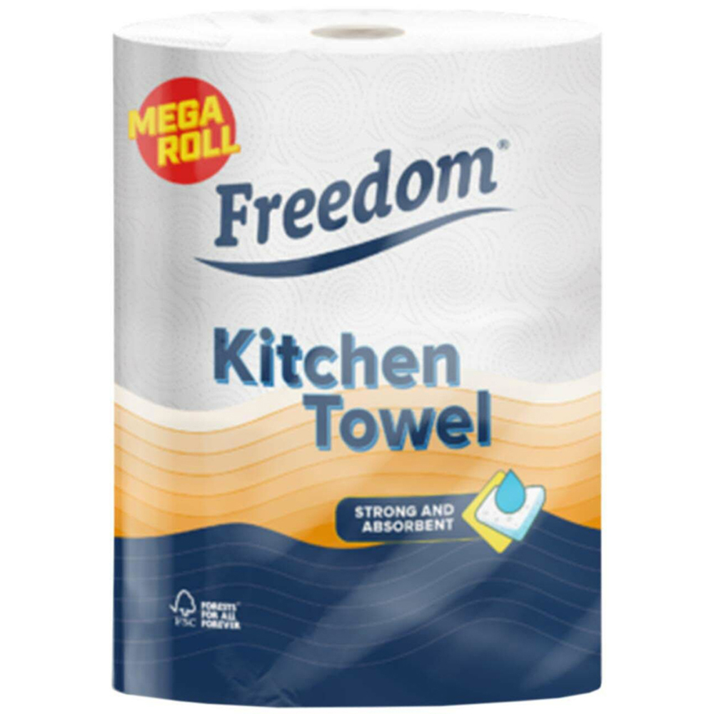 Freedom Rhino Jumbo Absorbent Kitchen Towel 12 Rolls 2 Ply Image 3