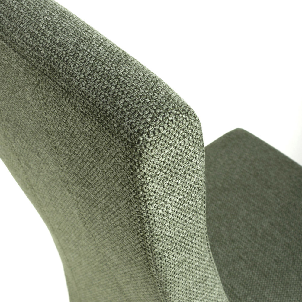 Shankar Baxter Set of 2 Green Weave Dining Chair Image 9