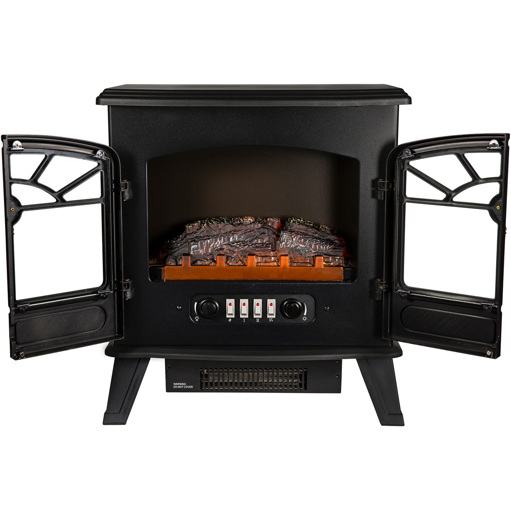 Russell Hobbs Black Electric Stove Fire 1.85KW Image 5