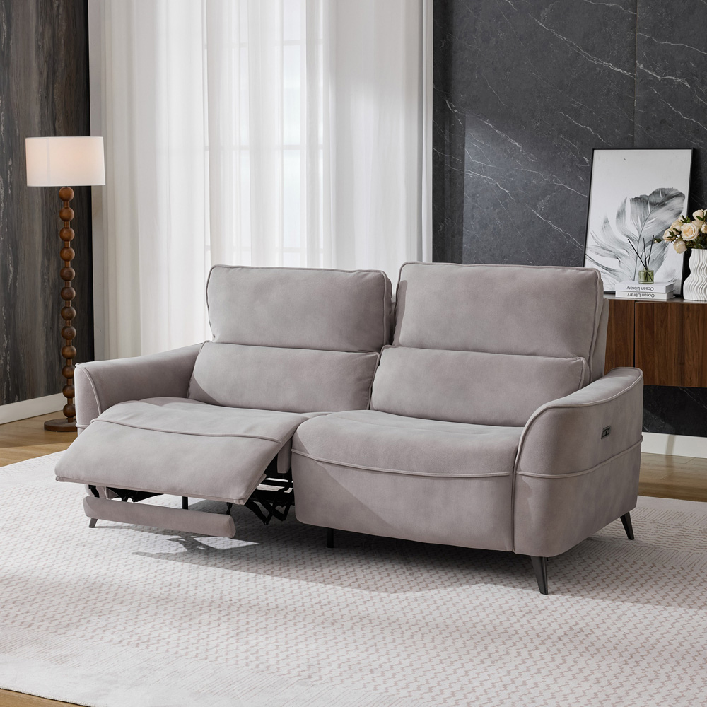 Astoria 3 Seater Oyster Recliner Sofa Image 4