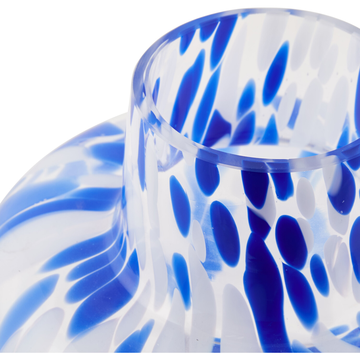 Confetti Glass Vase Blue - Blue Image 6