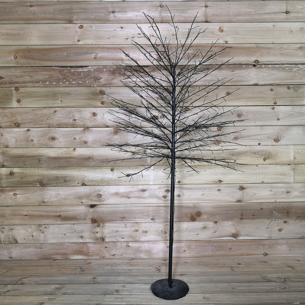 Samuel Alexander Warm White LED Pre Lit Black Micro Dot Blossom Artificial Christmas Tree 6ft Image 5