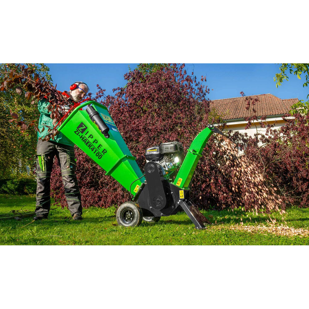 Zipper ZI-HAEK4100 196cc 100mm Petrol Wood Chipper Image 5