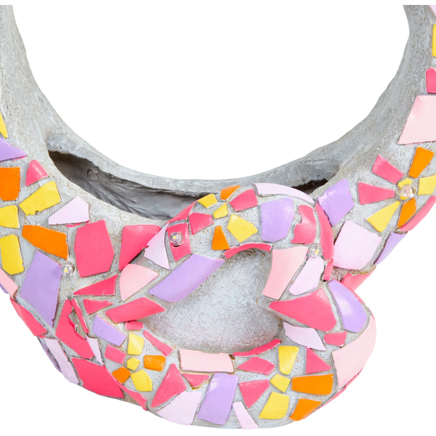 Solar Mosaic Heart Planter Image 4