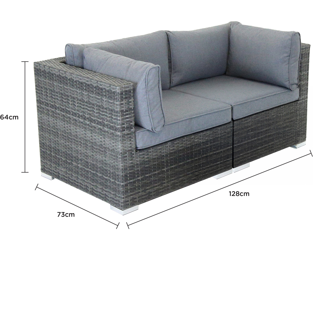 Charles Bentley 4 Seater Multifunctional Contemporary Lounge Set Image 9