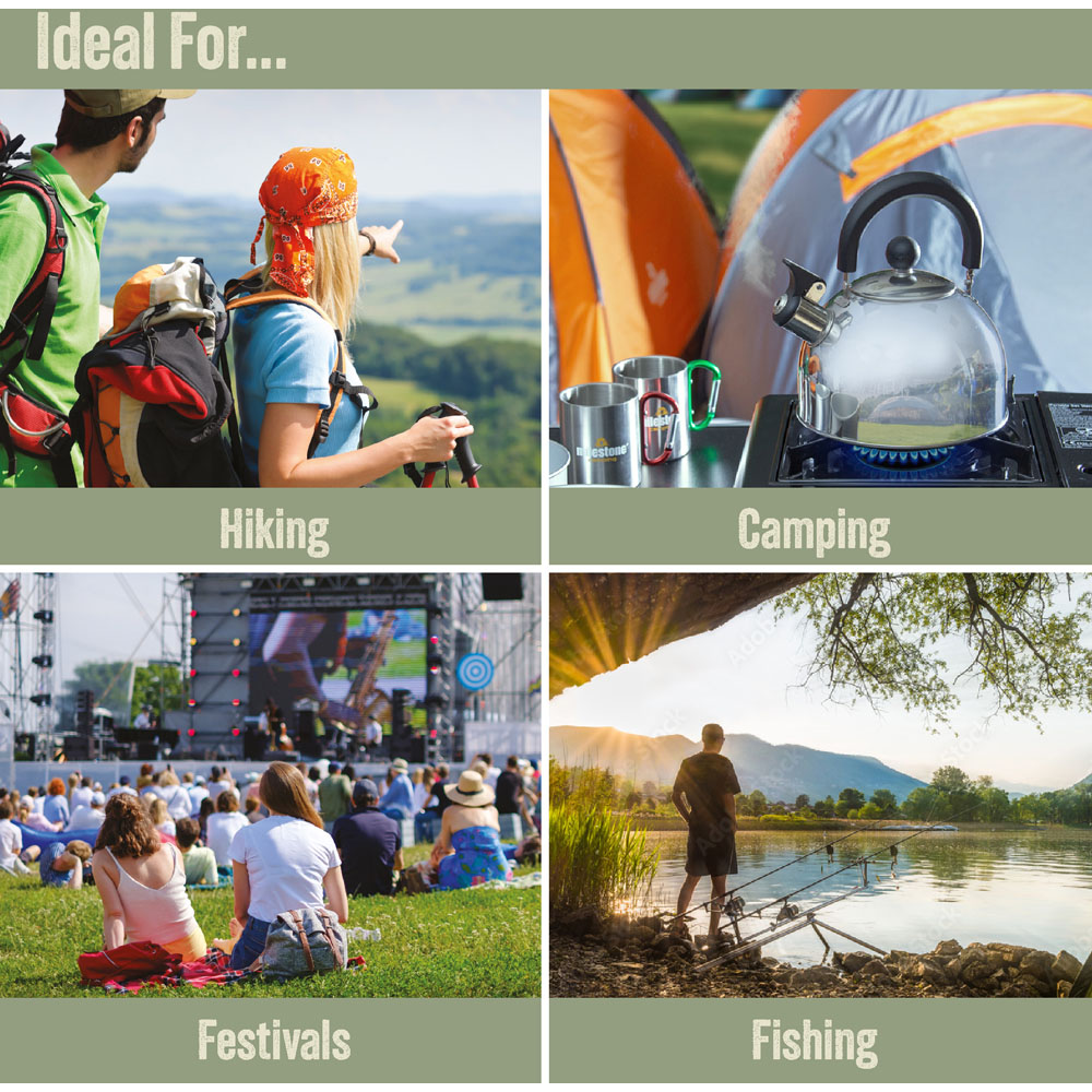 Milestone Camping Stainless Steel Whistling Kettle 2L Image 8