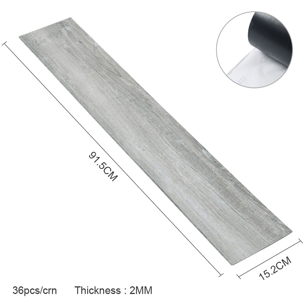 Living and Home PVC Wood Effect Plank Flooring 36 Pack Image 9