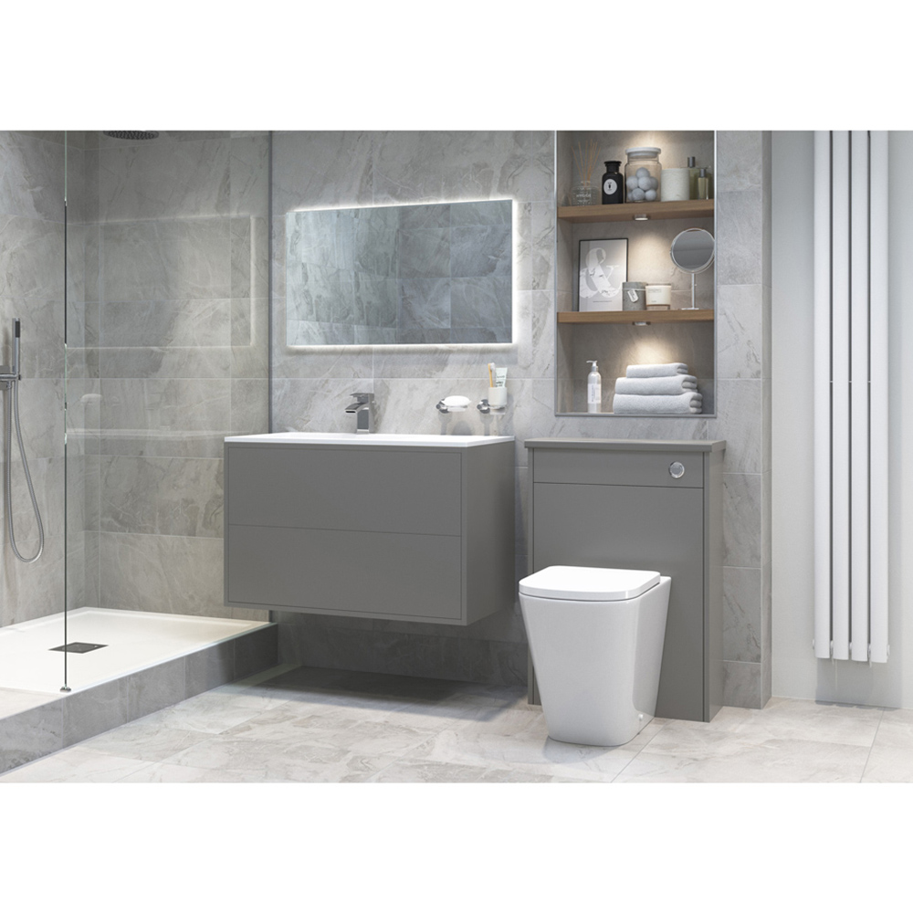 Bathstore Blanca Comfort Height Back to Wall WC and Soft Close Seat with Dual Flush Image 7