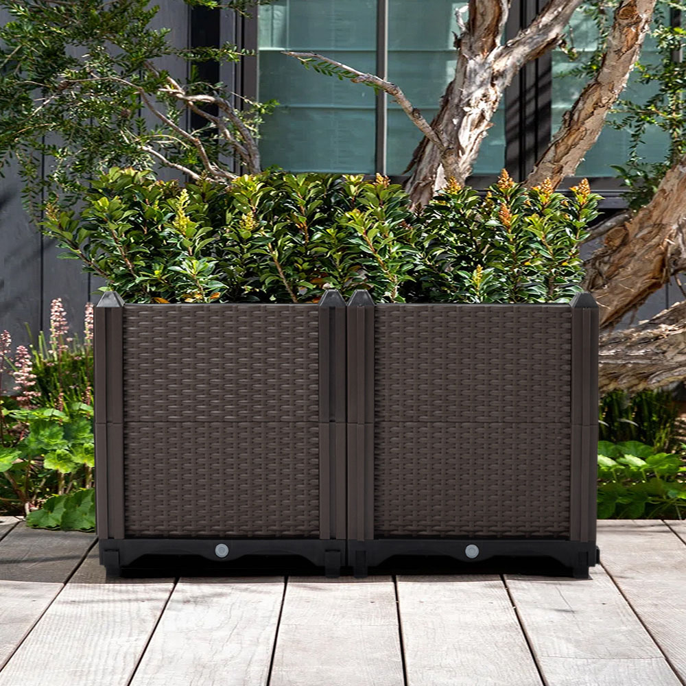 Living and Home Plastic Raised Garden Bed Planter Box 60 x 30cm Image 2