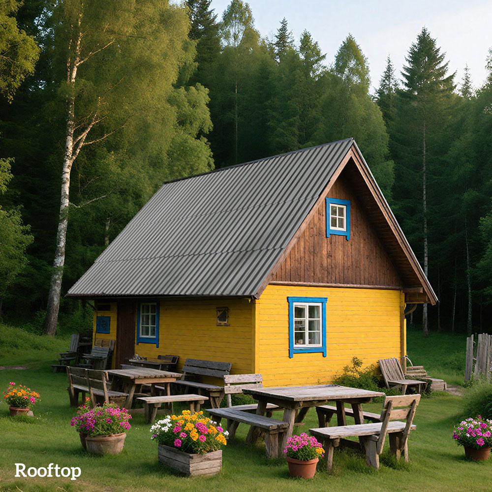 Outsunny Light Grey Metal Greenhouse Roofing Sheet 12 Pack Image 3