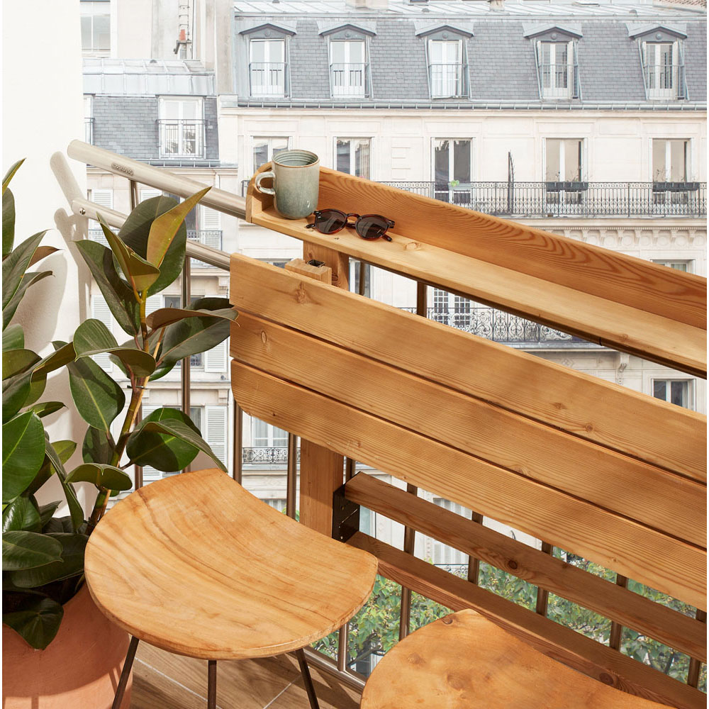 Cerland Acanta Wooden Foldable Balcony Bar Table Image 7