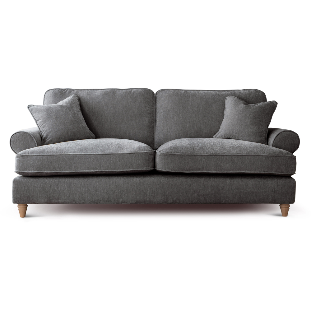 The Victoria 3 Seater Charcoal Sofa Image 2
