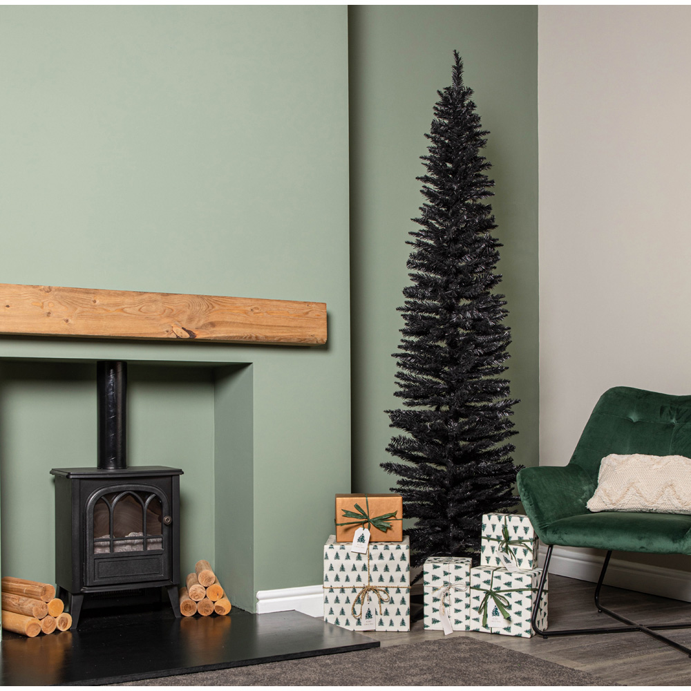 Samuel Alexander Black Pencil Pine Artificial Christmas Tree 7ft Image 2