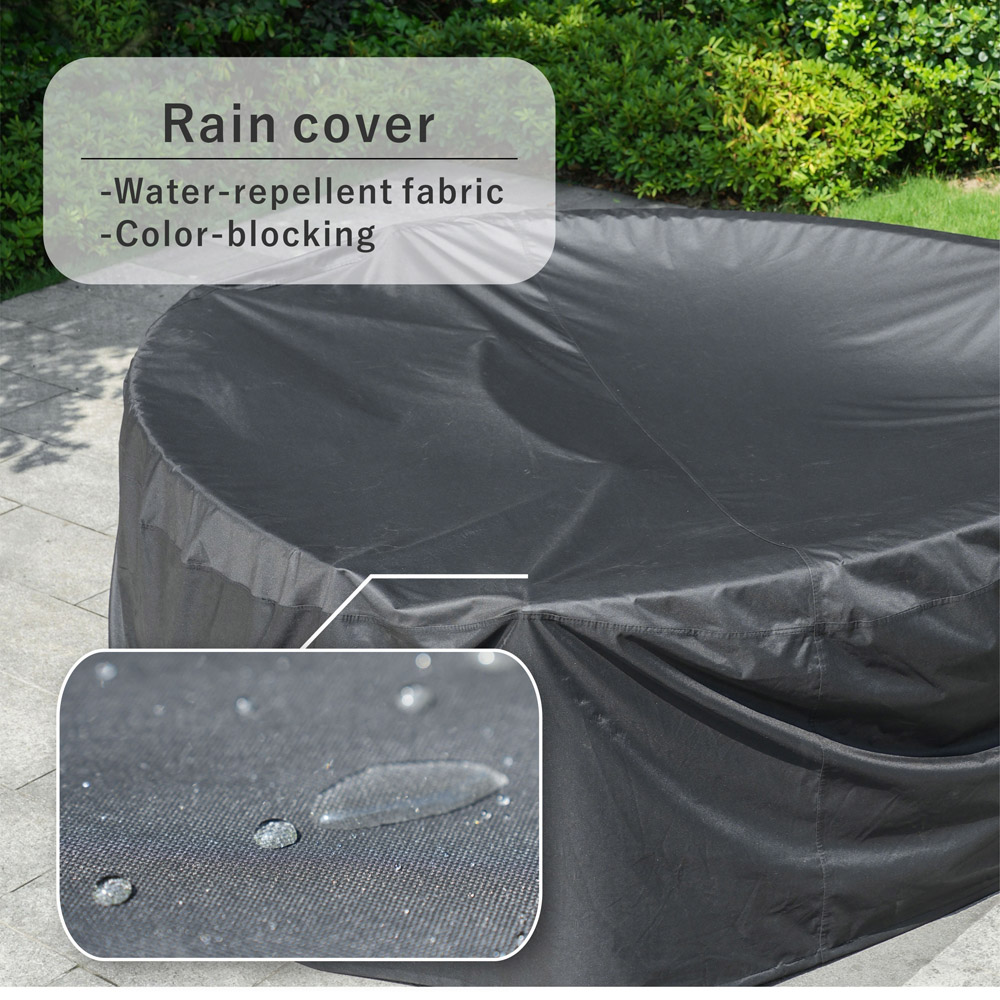 Direct Wicker 8 Seater Round Garden Furniture Cover Image 7