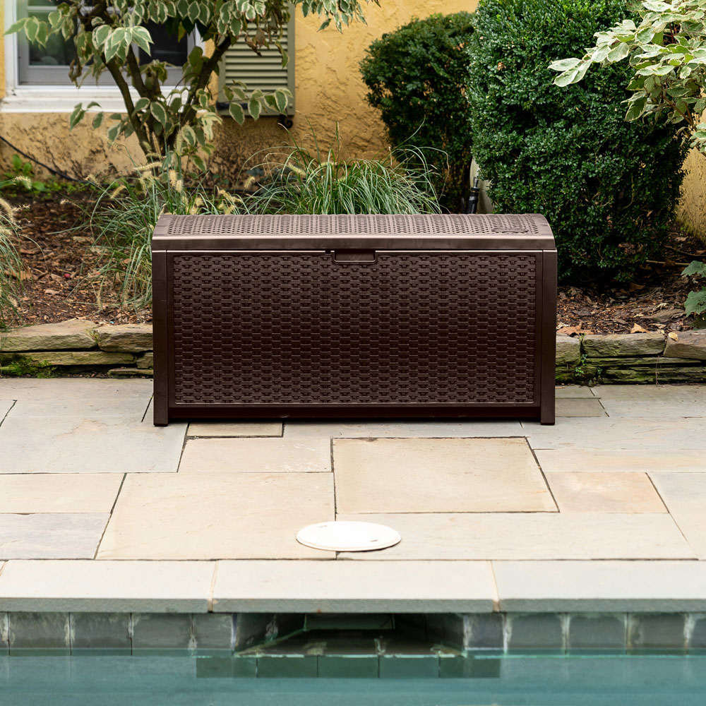 Suncast Missouri 375L Java Brown Storage Box Image 6