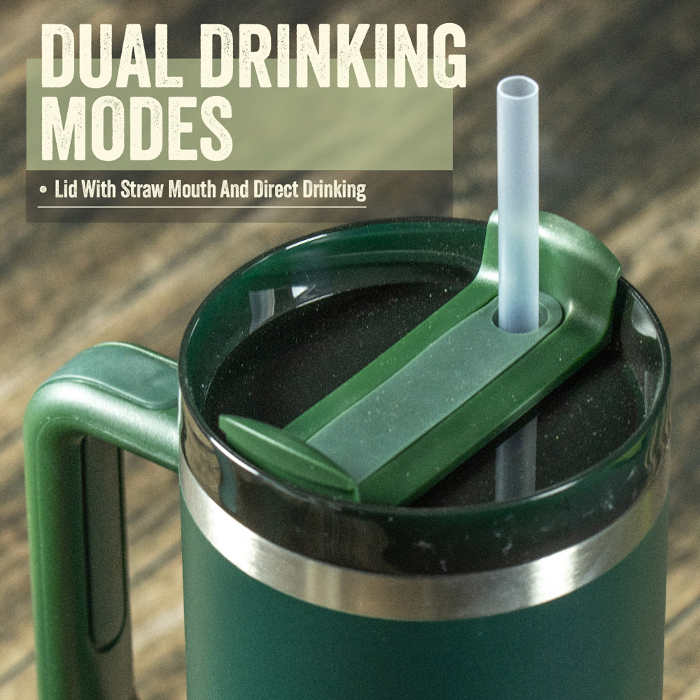 Milestone Camping Evergreen Insulated Travel Tumbler 1L Image 4