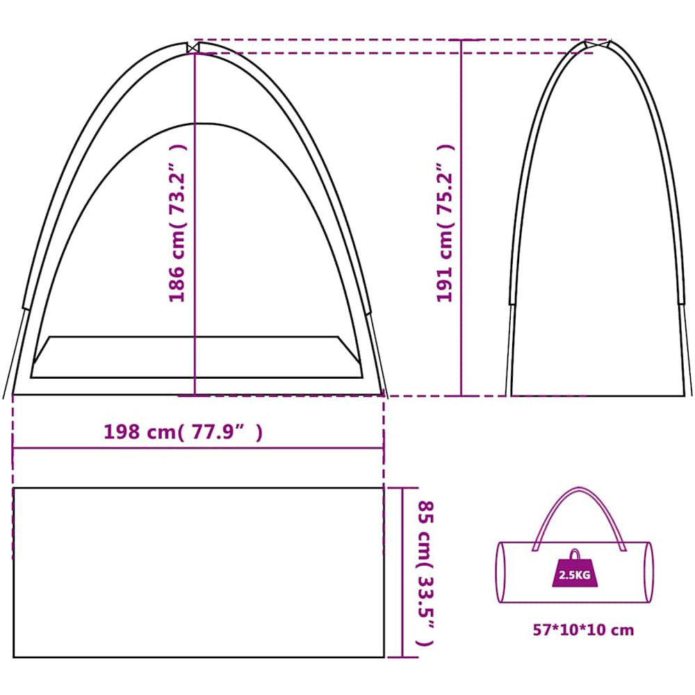 Walplus Waterproof Storage Tent Green Image 8