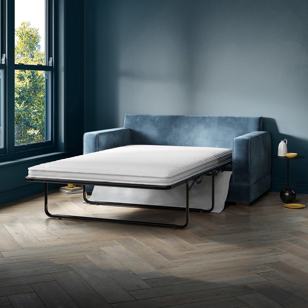 Jay-Be Urban 2 Seater Luxe Velvet Cedar Sofa Bed with e-Pocket Mattress Image 4