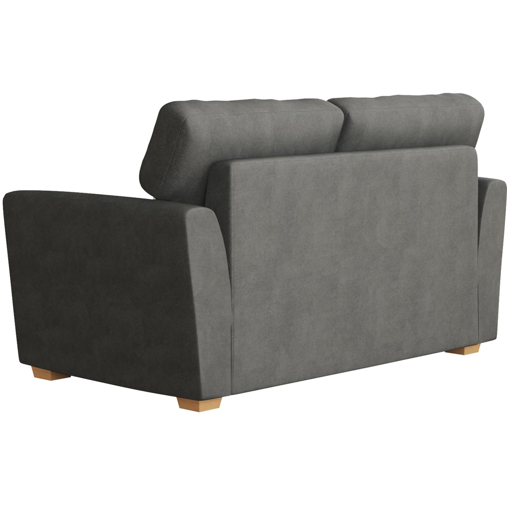 Wendleberry 2 Seater Steel Plush Velvet Fixed Back Sofa Image 4