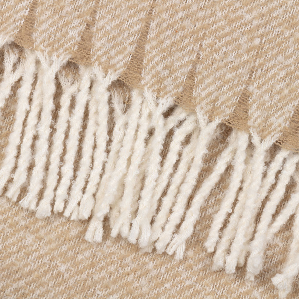 Wylder Isla Natural Nature Woven Tasselled Throw 130 x 180cm Image 4