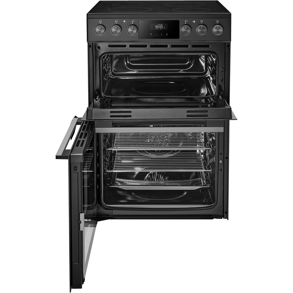 Midea MFO24EME4R118-BK Black 60cm Double Oven Freestanding Cooker with Ceramic Hob Image 3