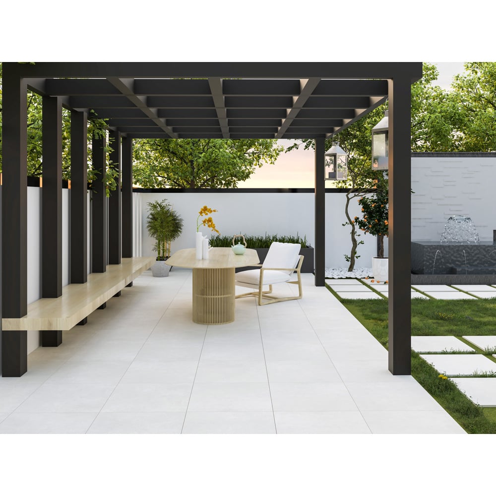 Bien Nexus White Porcelain Paving 60 x 60cm 60 Pack Image 3