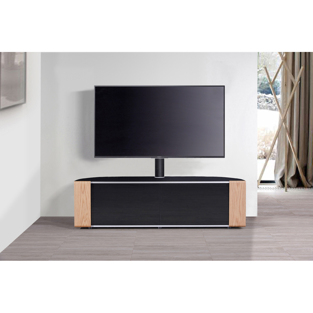 MDA Designs Sirius 1600 Hybrid 2 Door Walnut and Oak Complete TV Cabinet Image 6